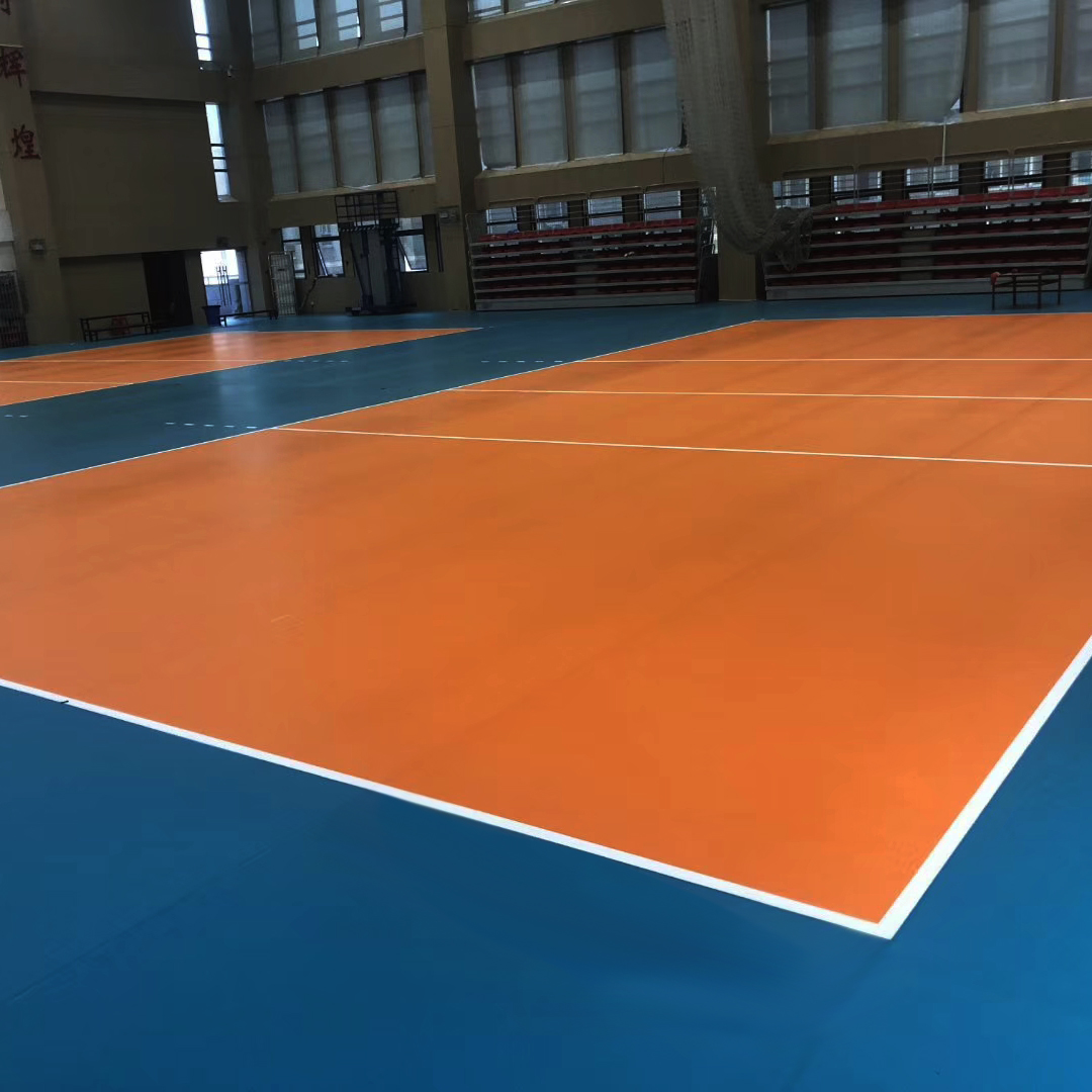 Волейбольное покрытие из ПВХ 4,5 мм с узором из драгоценных камней TC-DXBS45